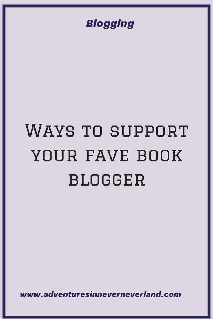ways to support your favorite book blogger